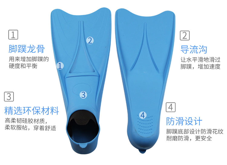 特价精选 游泳软鞋舒适脚蹼——畅享潜水新体验